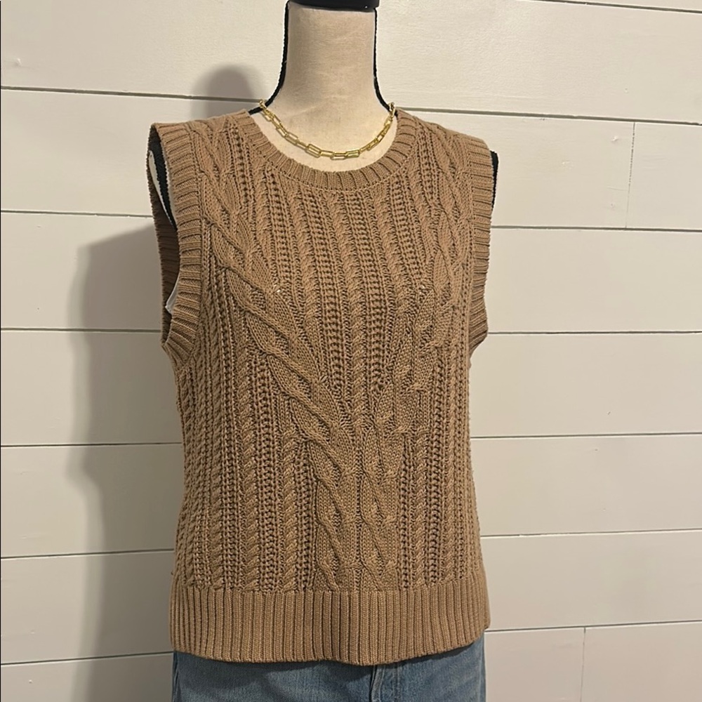 Rachel Zoe Cable Knit Sweater Vest